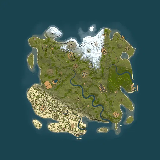 Rust map seed 1112022, 4000x4000m top-down preview