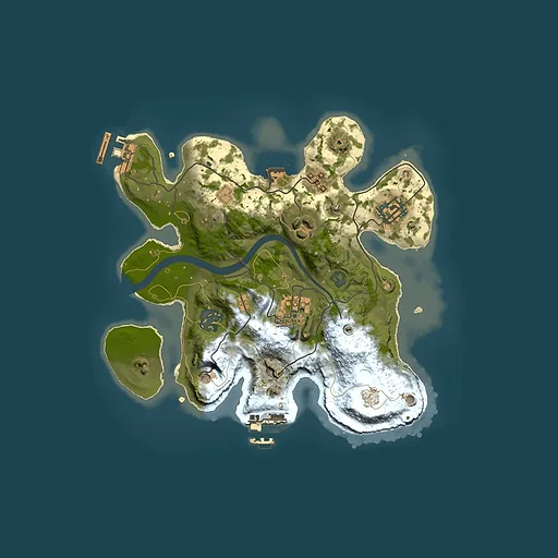 Rust map seed 892603425, 2500x2500m top-down preview