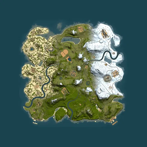 Rust map seed 1337, 3800x3800m top-down preview
