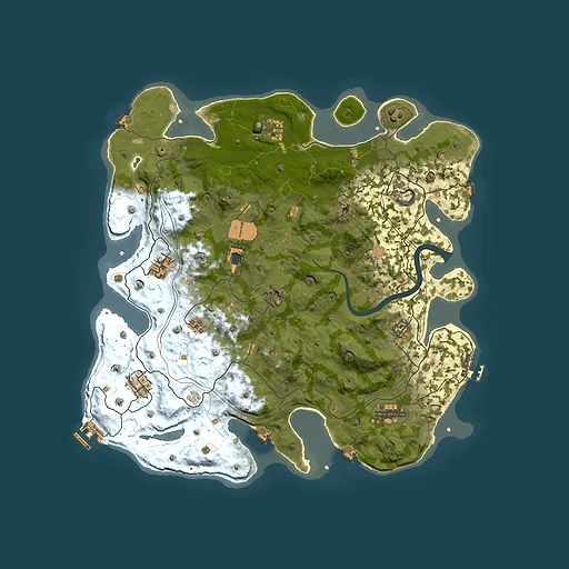 Rust map seed 1337, 4101x4101m top-down preview