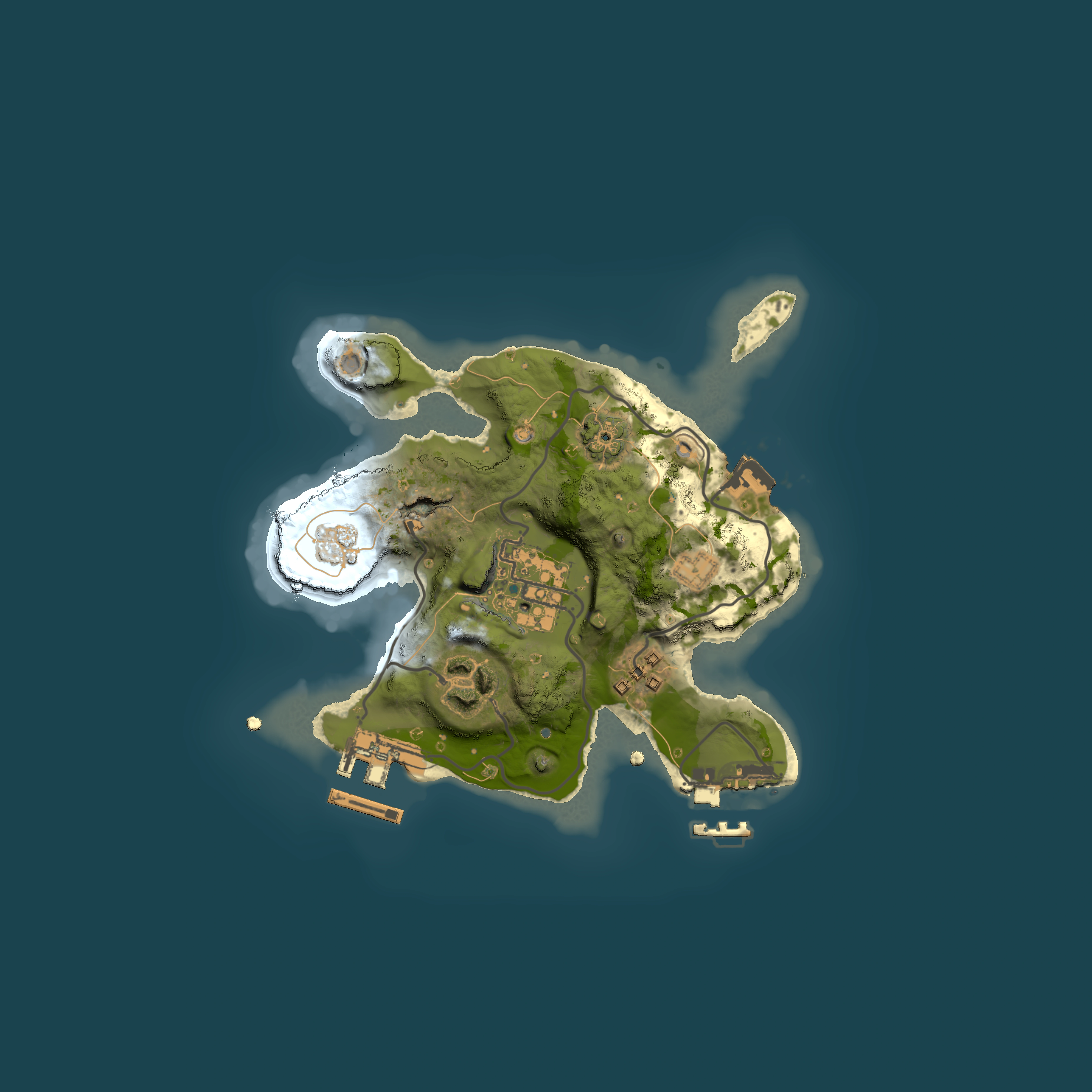 Full top-down render of Rust map seed 622832459, 2000x2000m