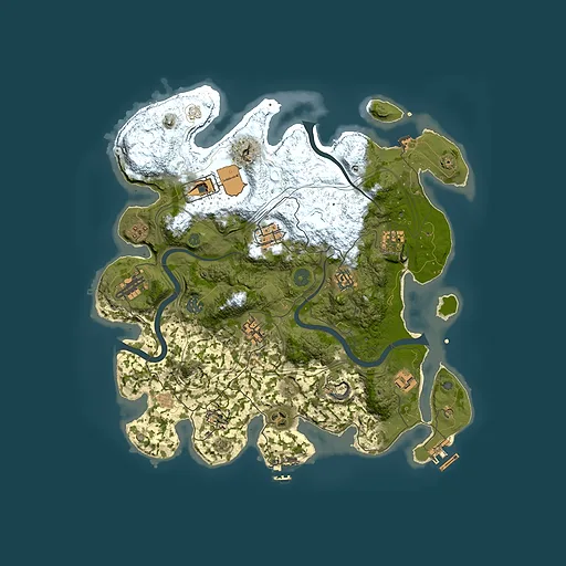 Rust map seed 1337, 3800x3800m top-down preview