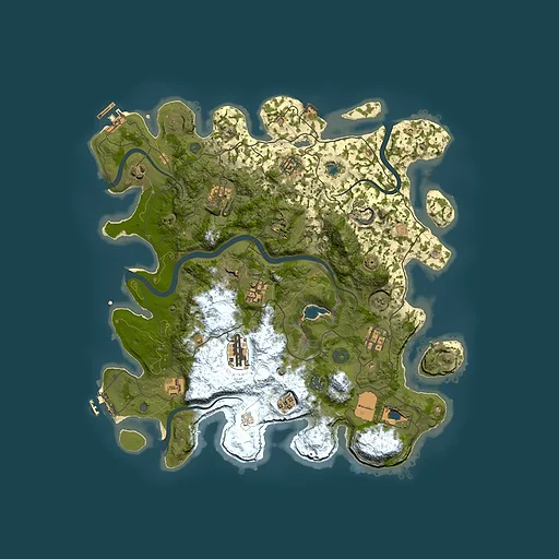 Rust map seed 2089729120, 4000x4000m top-down preview