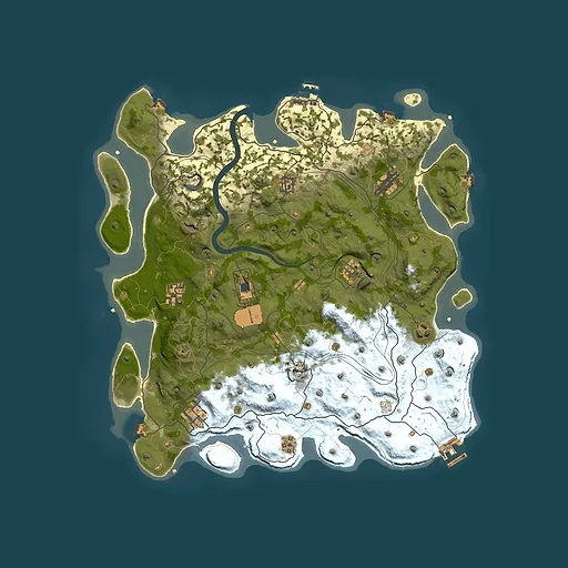 Rust map seed 1337, 4101x4101m top-down preview