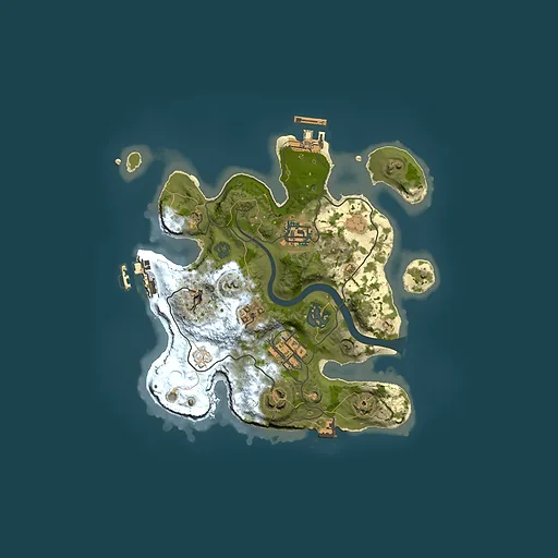 Rust map seed 50696900, 2500x2500m top-down preview
