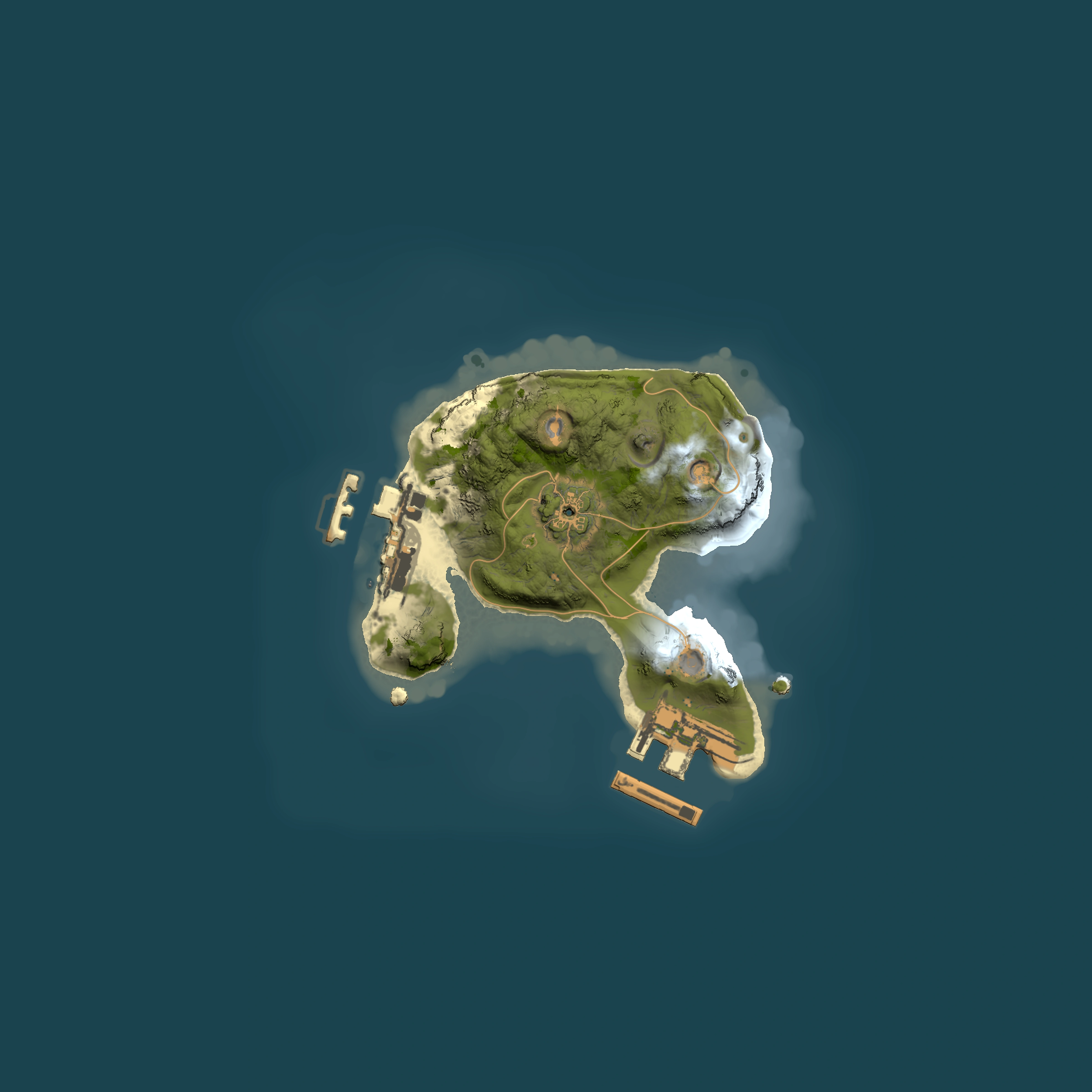 Full top-down render of Rust map seed 1173977873, 1500x1500m