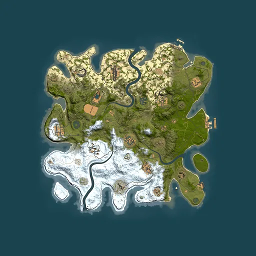Rust map seed 577855220, 3700x3700m top-down preview