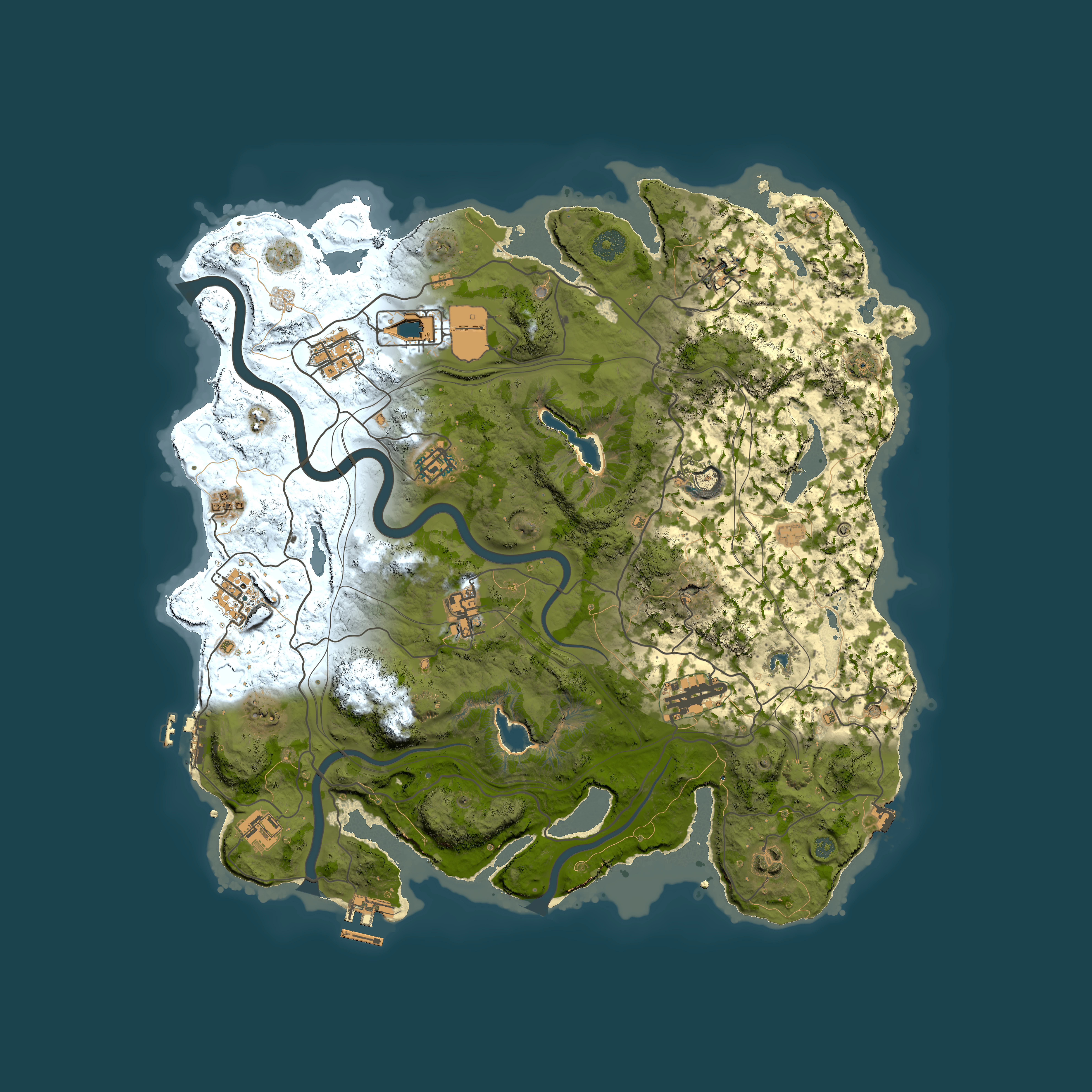 Full top-down render of Rust map seed 189115756, 4000x4000m