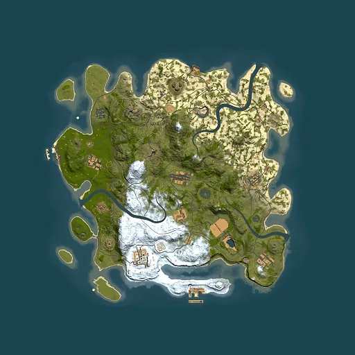 Rust map seed 1337, 3800x3800m top-down preview