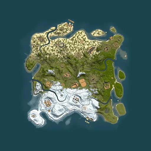 Rust map seed 1337, 3800x3800m top-down preview