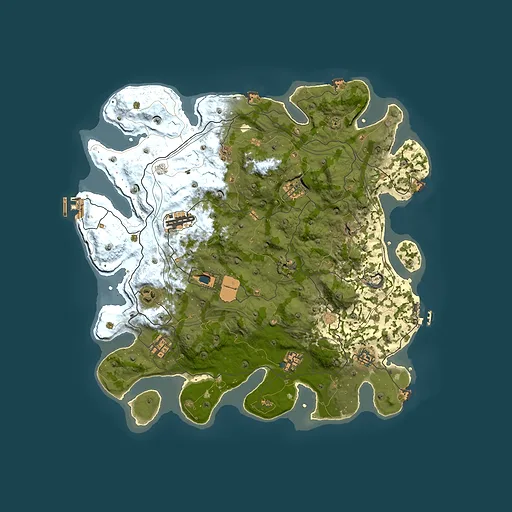 Rust map seed 1337, 4101x4101m top-down preview
