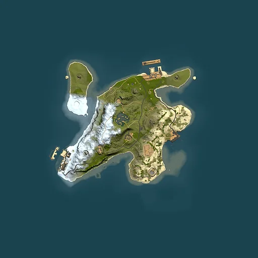Rust map seed 540304460, 2000x2000m top-down preview