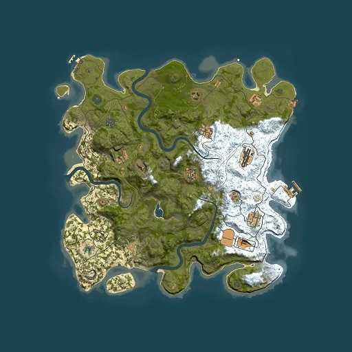 Rust map seed 1678688099, 4250x4250m top-down preview