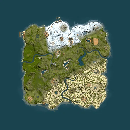 Rust map seed 1697157362, 3750x3750m top-down preview