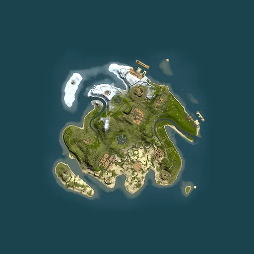 Rust map seed 1303276872, 2500x2500m top-down preview