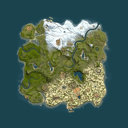 Rust map seed 1164039177, 3750x3750m top-down preview