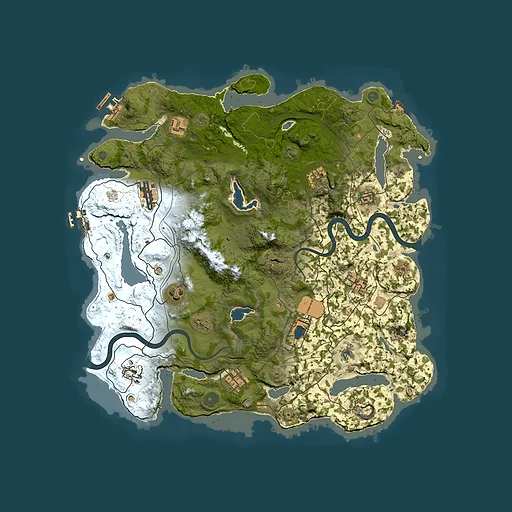 Rust map seed 1356831572, 4000x4000m top-down preview