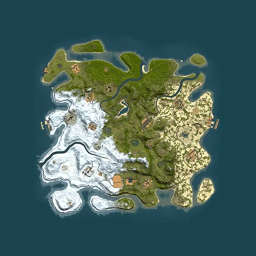 Rust map seed 1063790414, 4000x4000m top-down preview