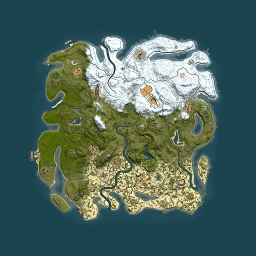 Rust map seed 930062547, 4500x4500m top-down preview