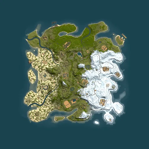Rust map seed 558659362, 4000x4000m top-down preview