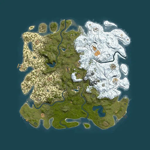 Rust map seed 495182371, 5500x5500m top-down preview