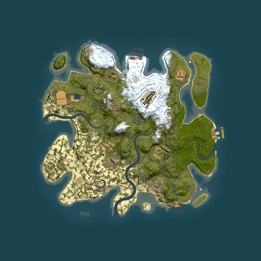 Rust map seed 680361699, 3500x3500m top-down preview