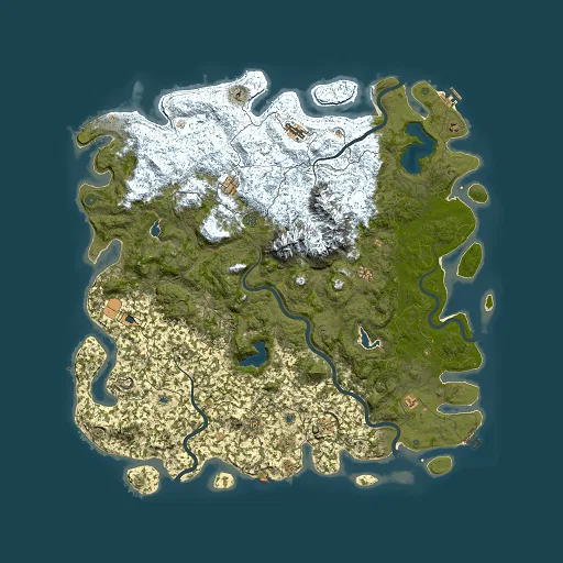 Rust map seed 623968534, 6000x6000m top-down preview