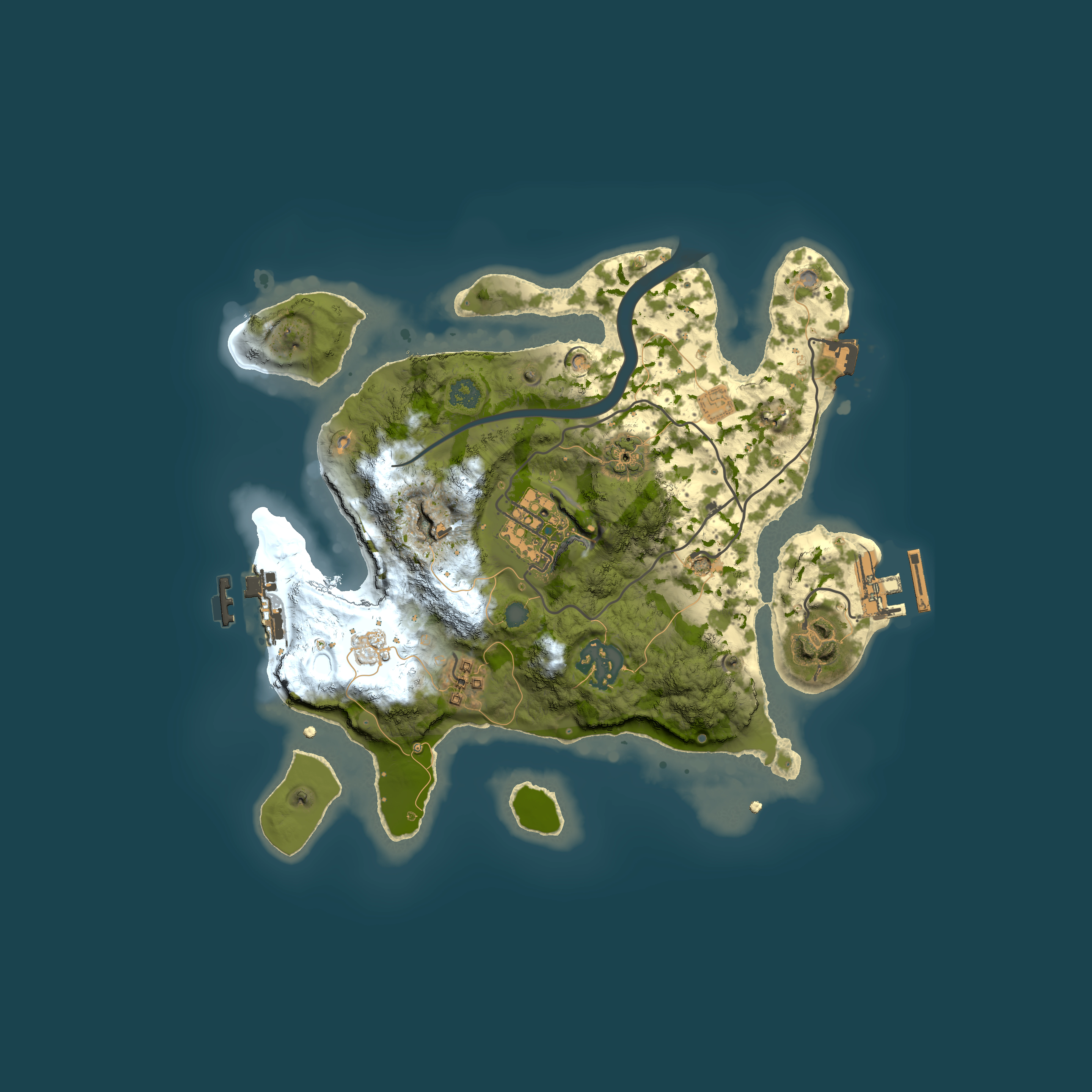 Full top-down render of Rust map seed 787382957, 2500x2500m