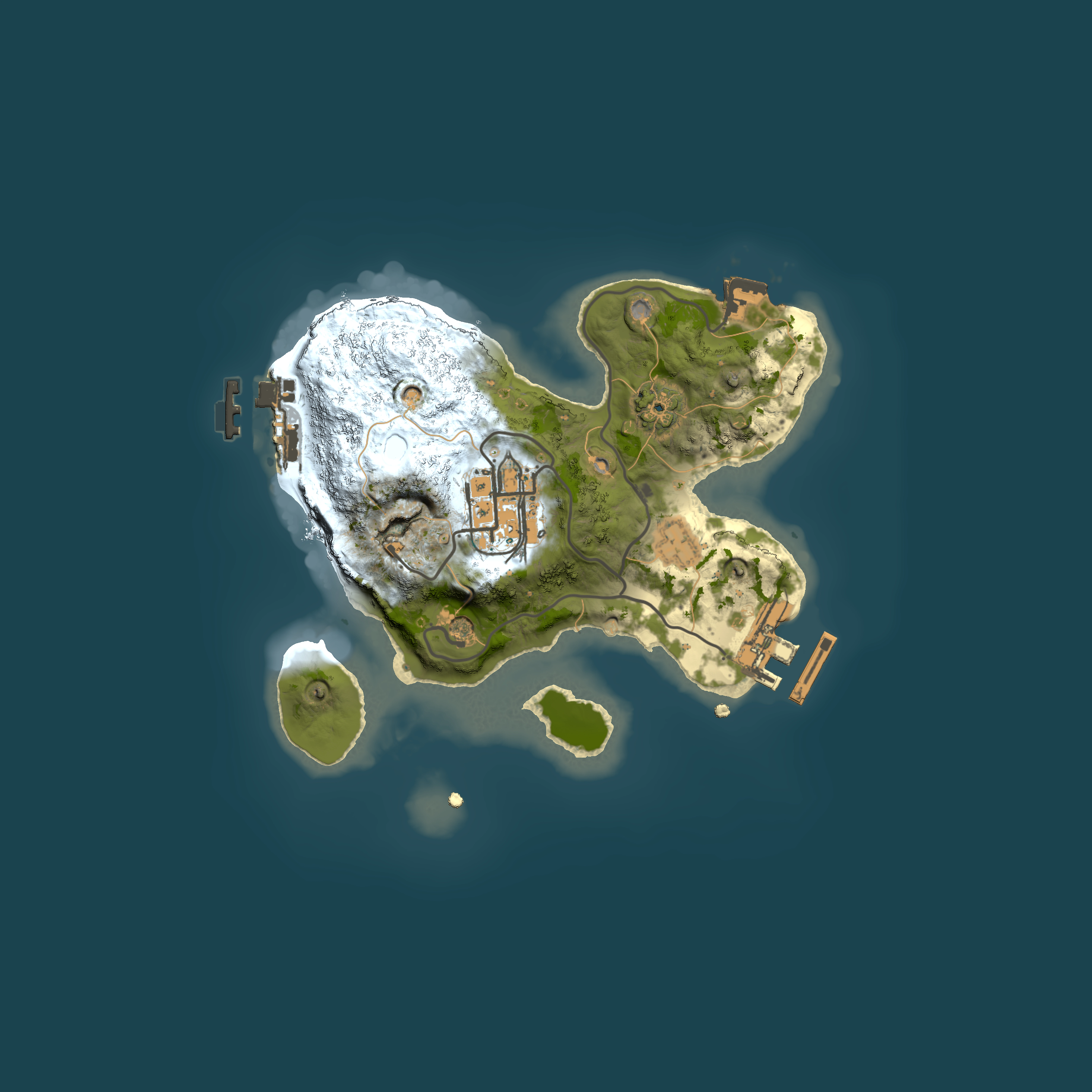 Full top-down render of Rust map seed 485328458, 2000x2000m