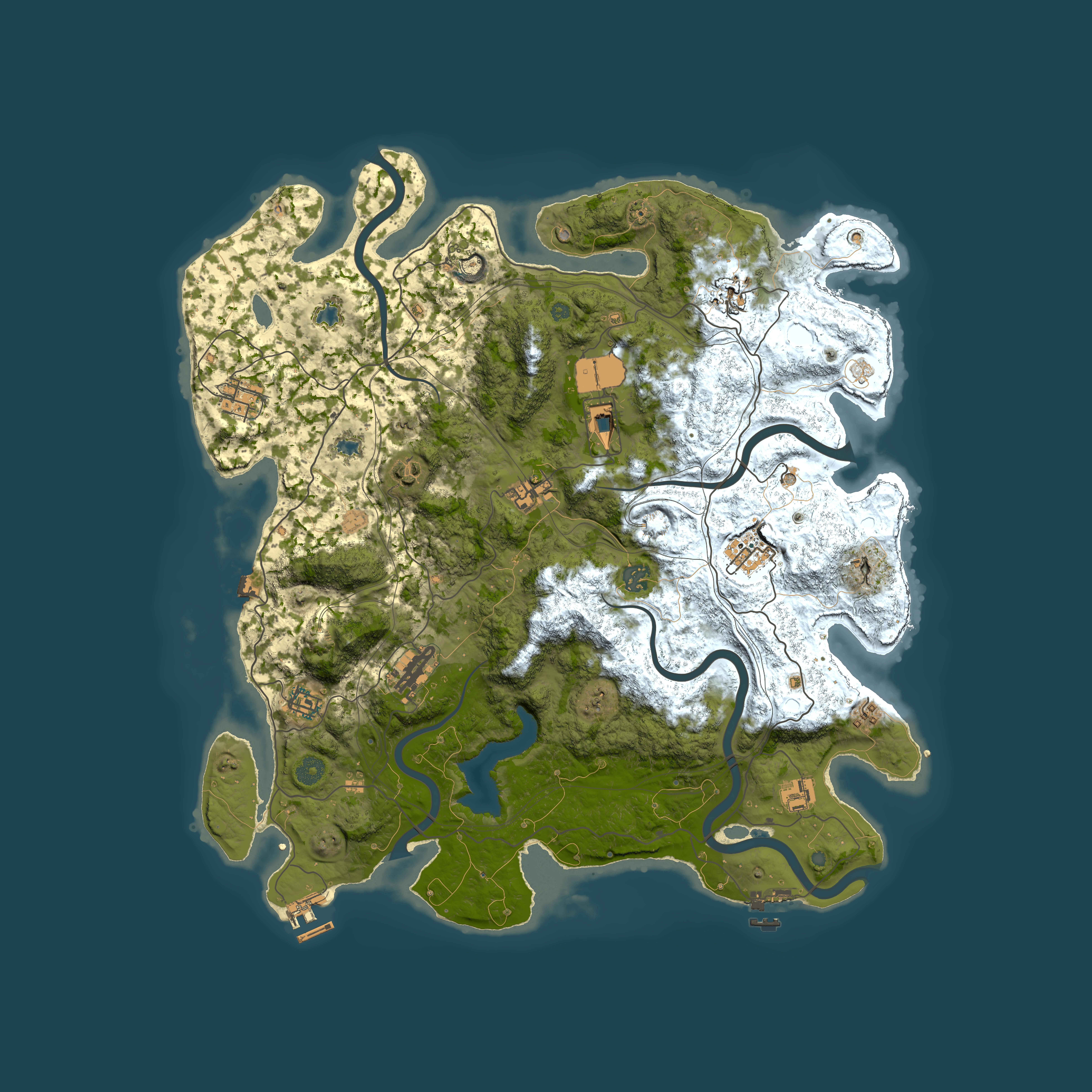 Full top-down render of Rust map seed 552644795, 4500x4500m