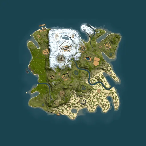 Rust map seed 2126210197, 3500x3500m top-down preview