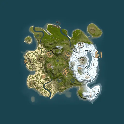 Rust map seed 2010592325, 3000x3000m top-down preview