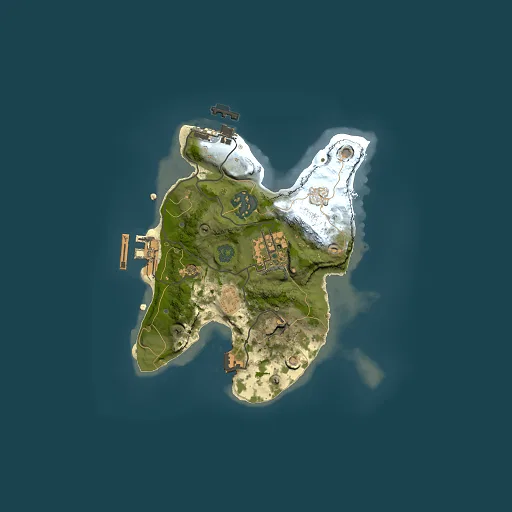 Rust map seed 693951390, 2000x2000m top-down preview