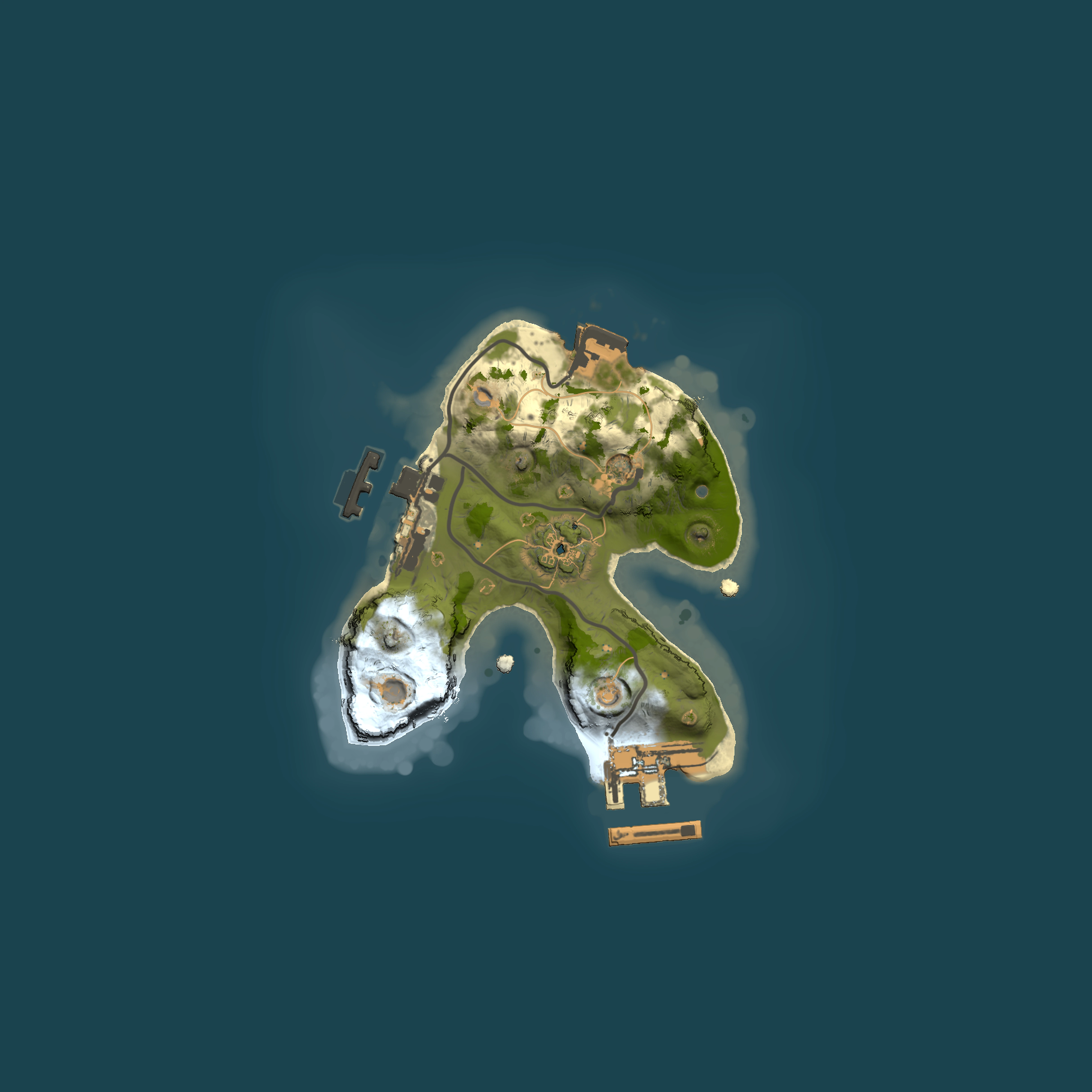 Full top-down render of Rust map seed 1918794632, 1500x1500m