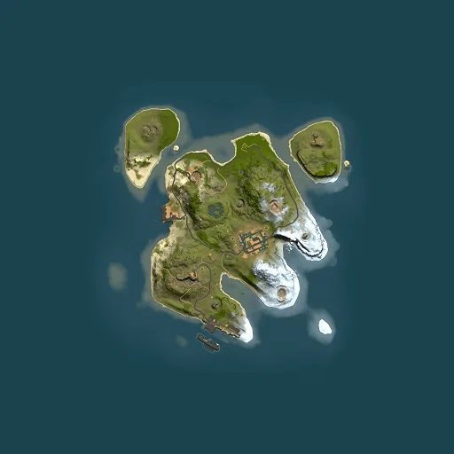 Rust map seed 400011051, 2000x2000m top-down preview