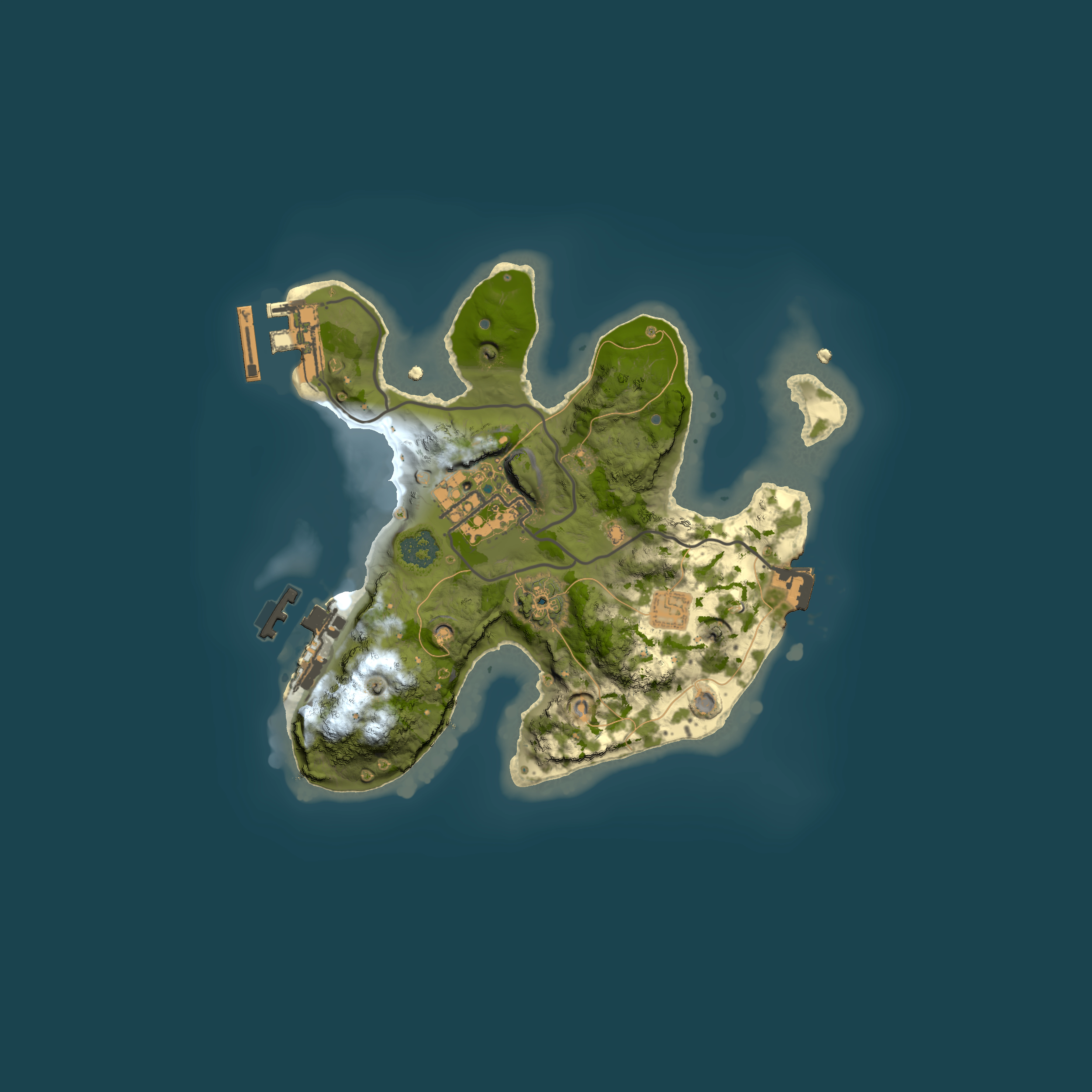 Full top-down render of Rust map seed 966843202, 2000x2000m