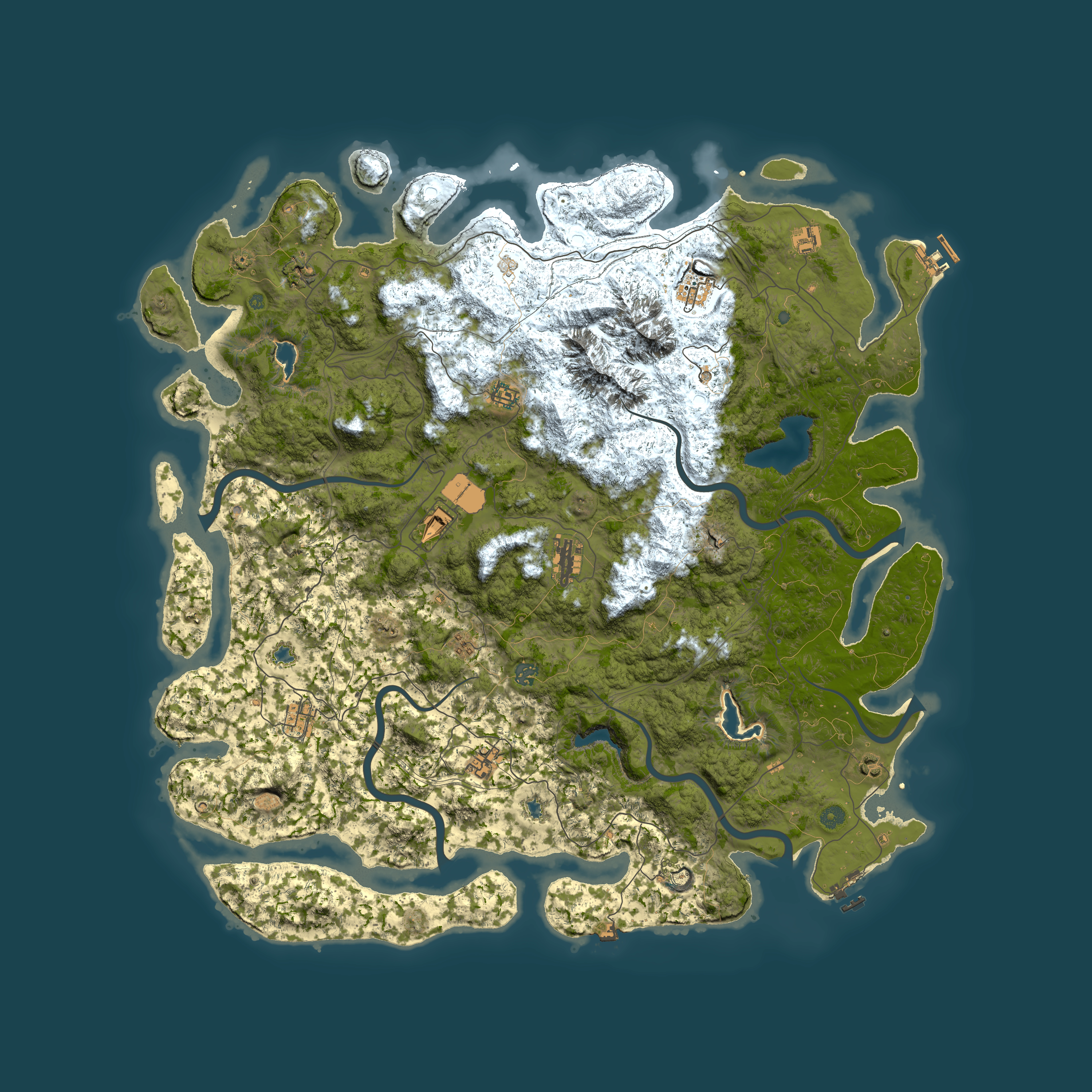 Full top-down render of Rust map seed 1816084386, 5500x5500m