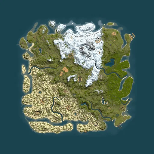 Rust map seed 1816084386, 5500x5500m top-down preview
