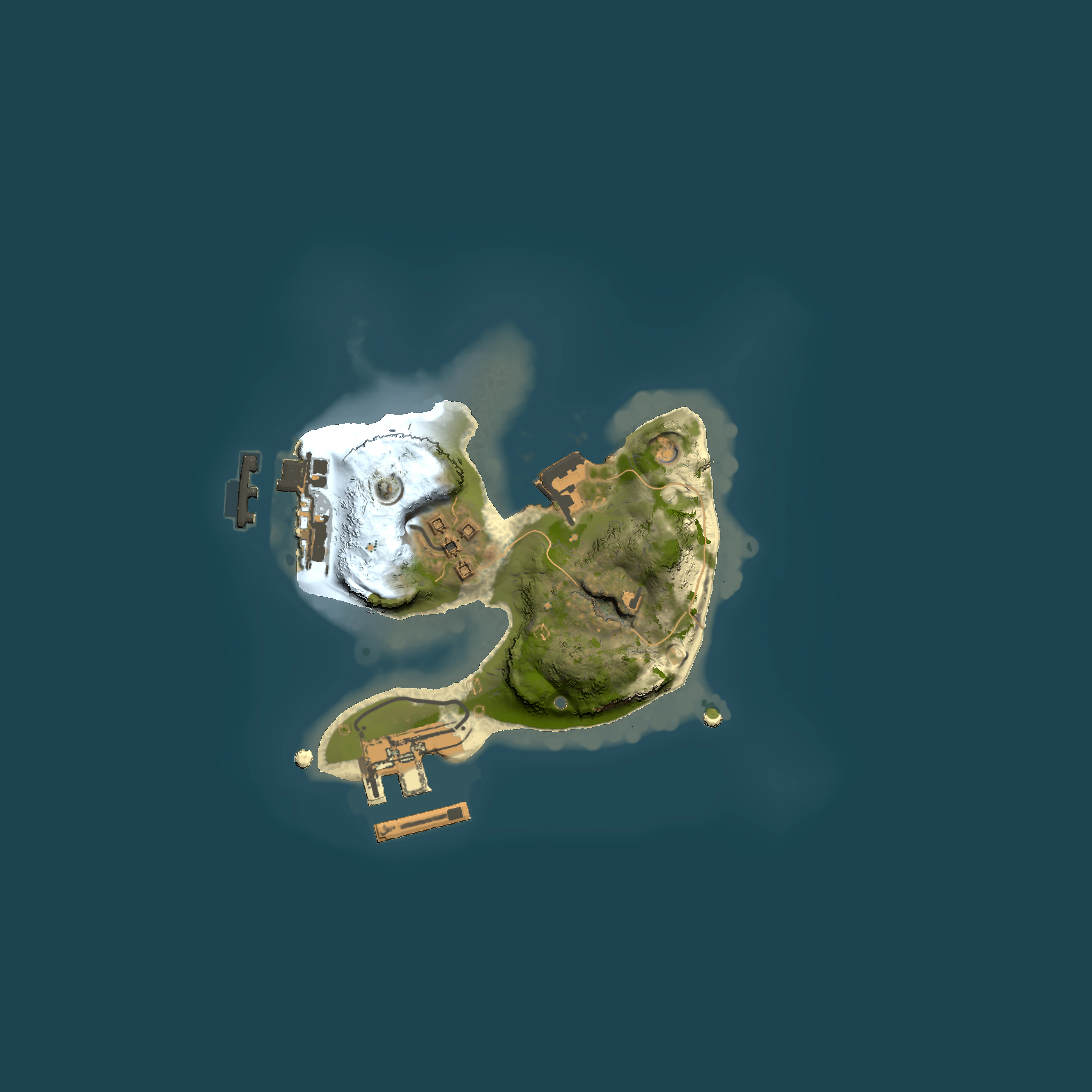 Full top-down render of Rust map seed 958359958, 1500x1500m