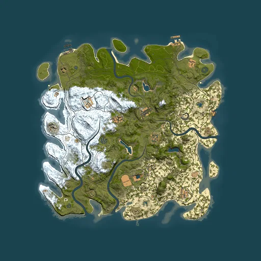 Rust map seed 1336888419, 4500x4500m top-down preview