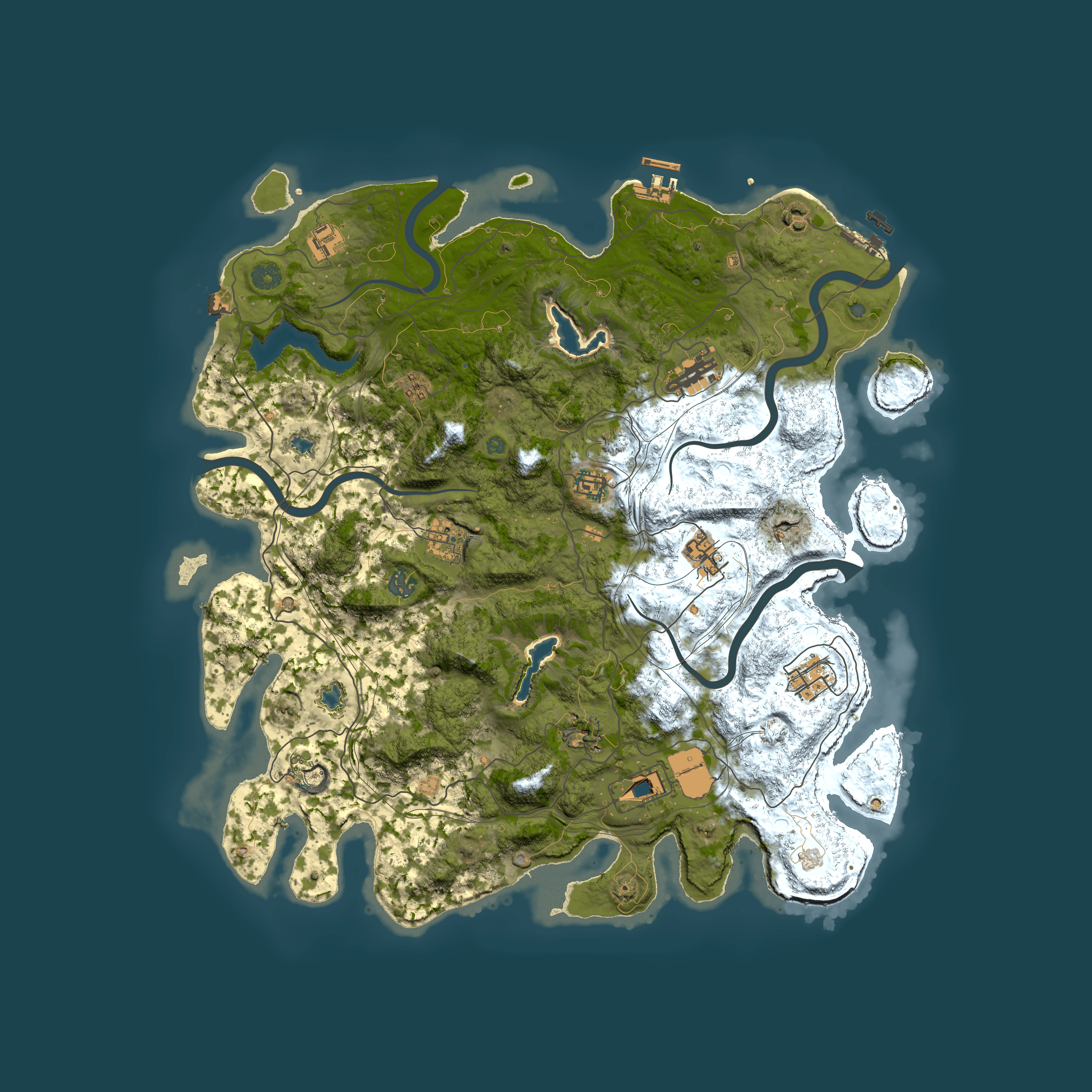 Full top-down render of Rust map seed 1482203231, 4500x4500m