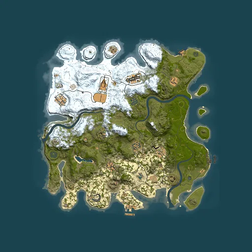 Rust map seed 207937018, 4000x4000m top-down preview