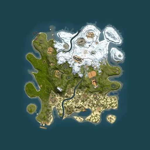 Rust map seed 1536500916, 3500x3500m top-down preview
