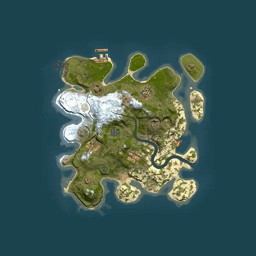 Rust map seed 1289522188, 3000x3000m top-down preview
