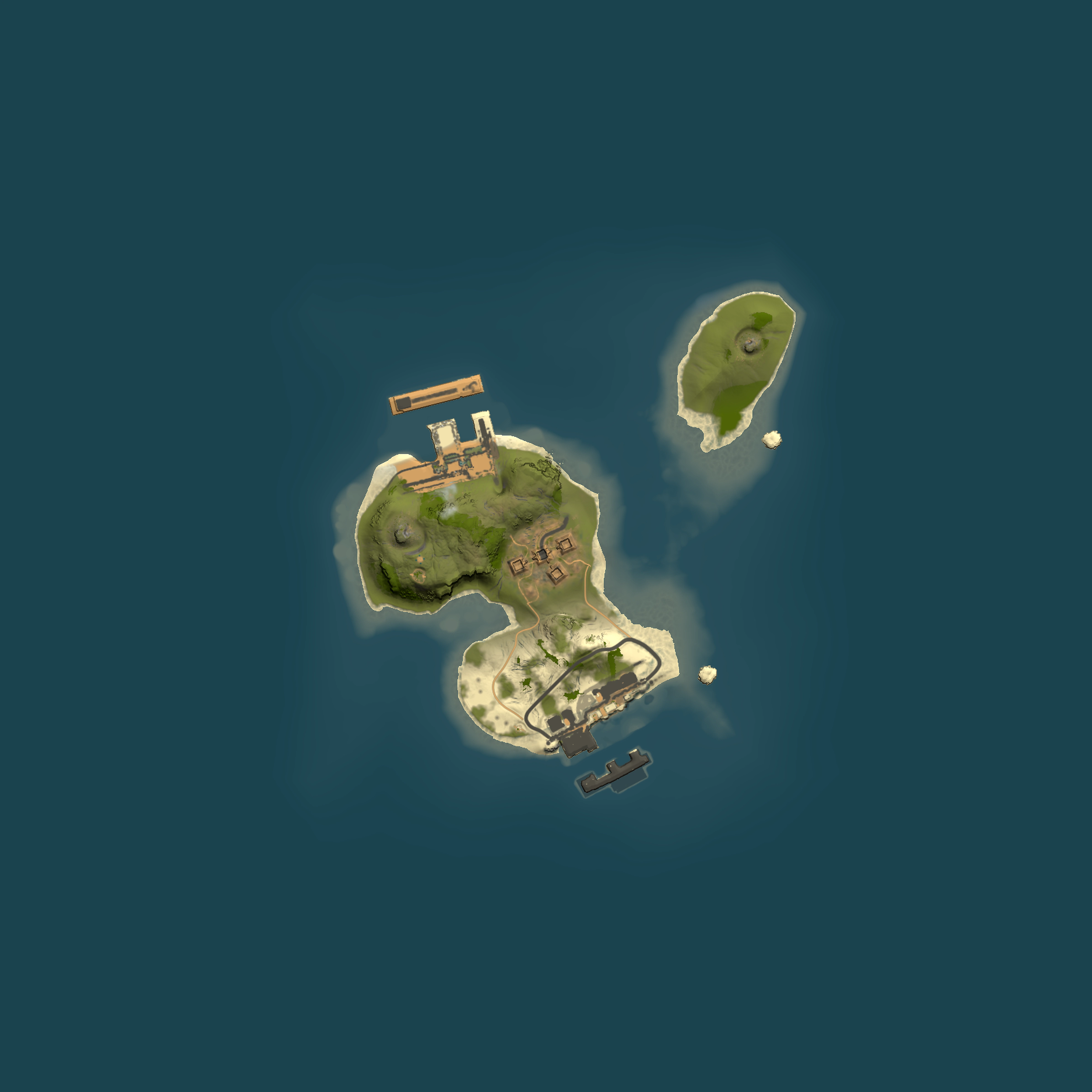 Full top-down render of Rust map seed 2003555423, 1500x1500m
