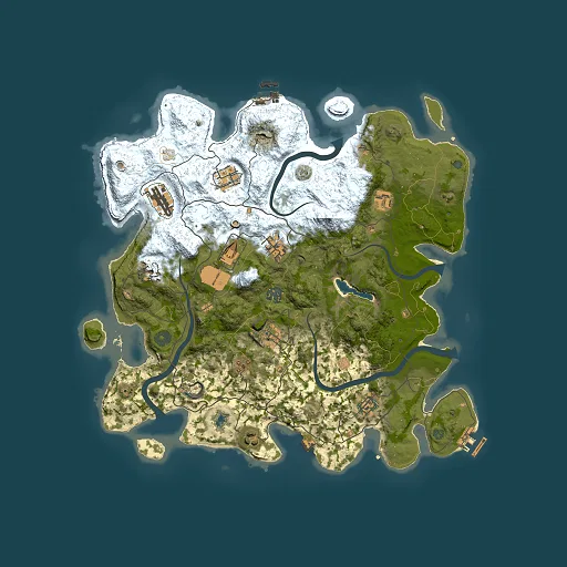 Rust map seed 1282773065, 4000x4000m top-down preview