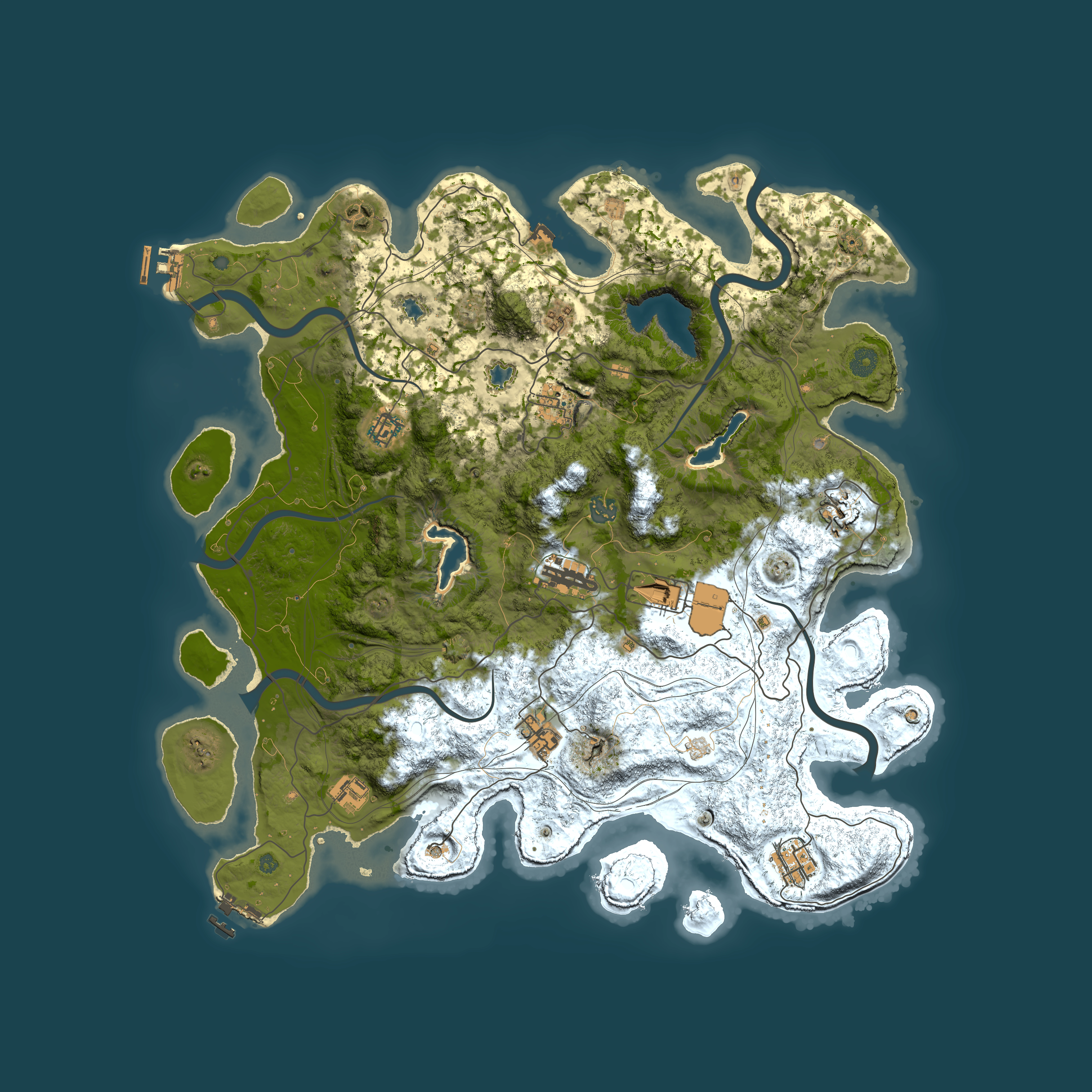Full top-down render of Rust map seed 815293415, 4500x4500m