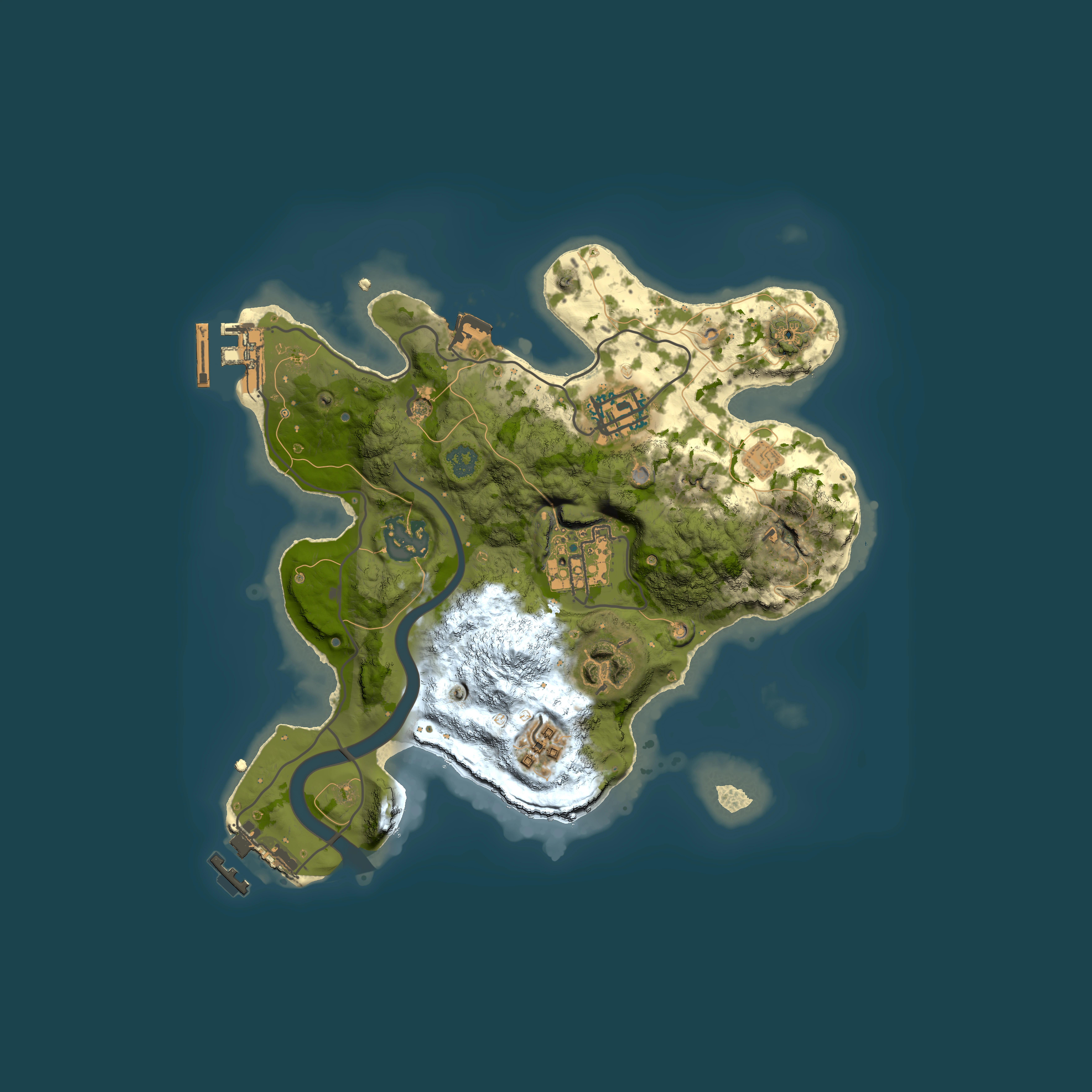 Full top-down render of Rust map seed 915935034, 2500x2500m