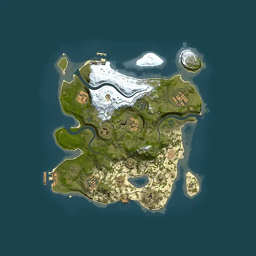 Rust map seed 1220690973, 3000x3000m top-down preview