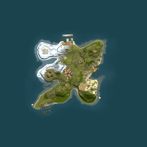 Rust map seed 1290865983, 2000x2000m top-down preview